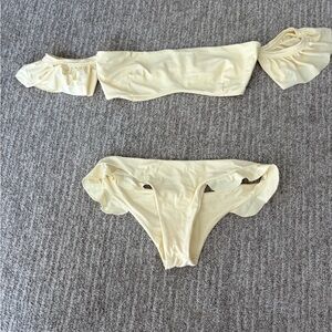 REVOLVE Cream Bikini Set